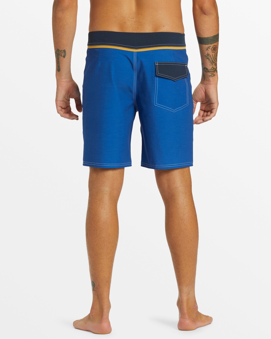 Quiksilver Originálna Rovná Noha Pevná 18" Boardshorts - Monaco Blue