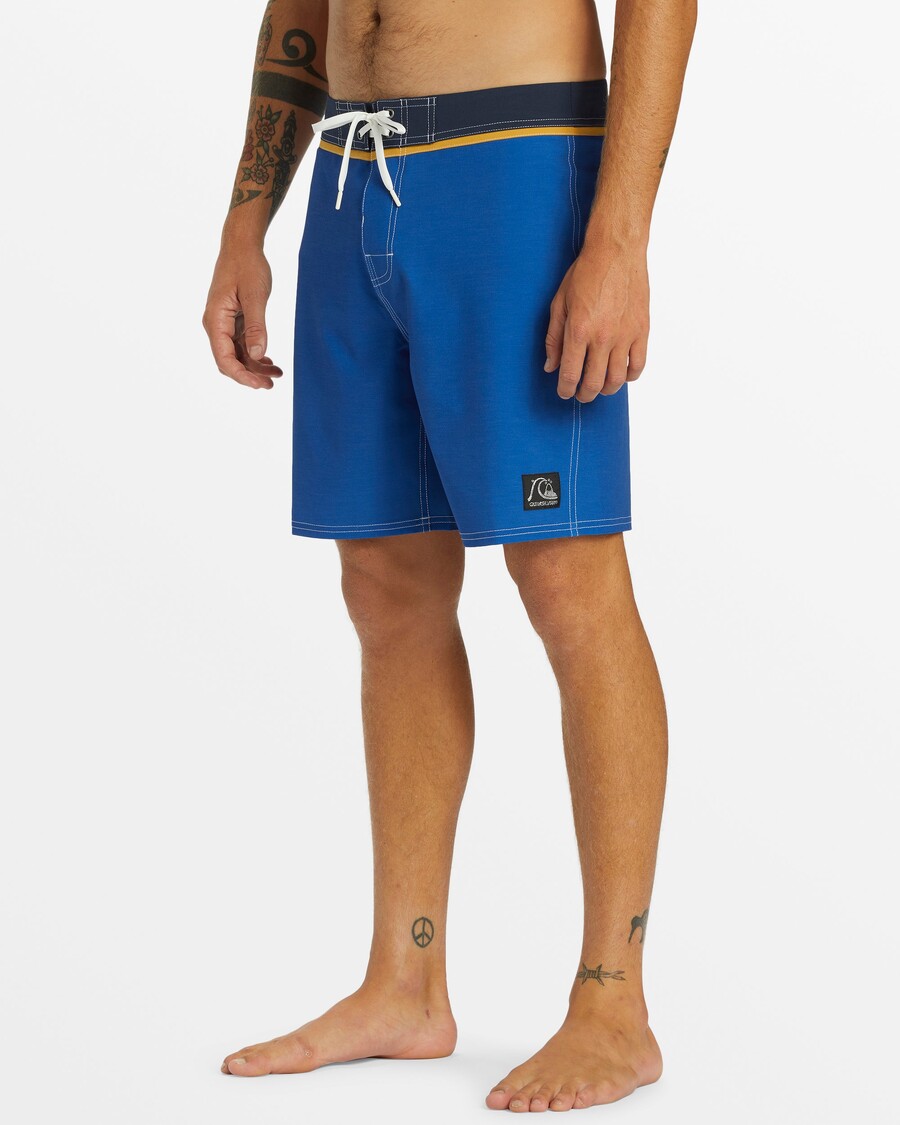 Quiksilver Originálna Rovná Noha Pevná 18" Boardshorts - Monaco Blue