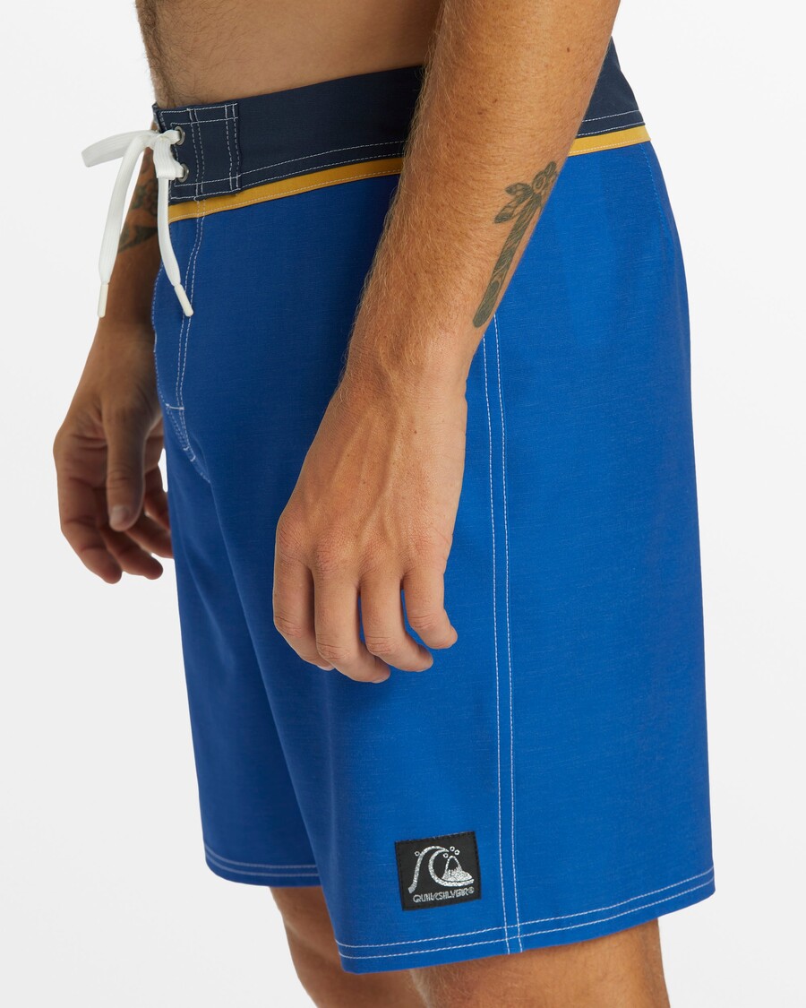 Quiksilver Originálna Rovná Noha Pevná 18" Boardshorts - Monaco Blue