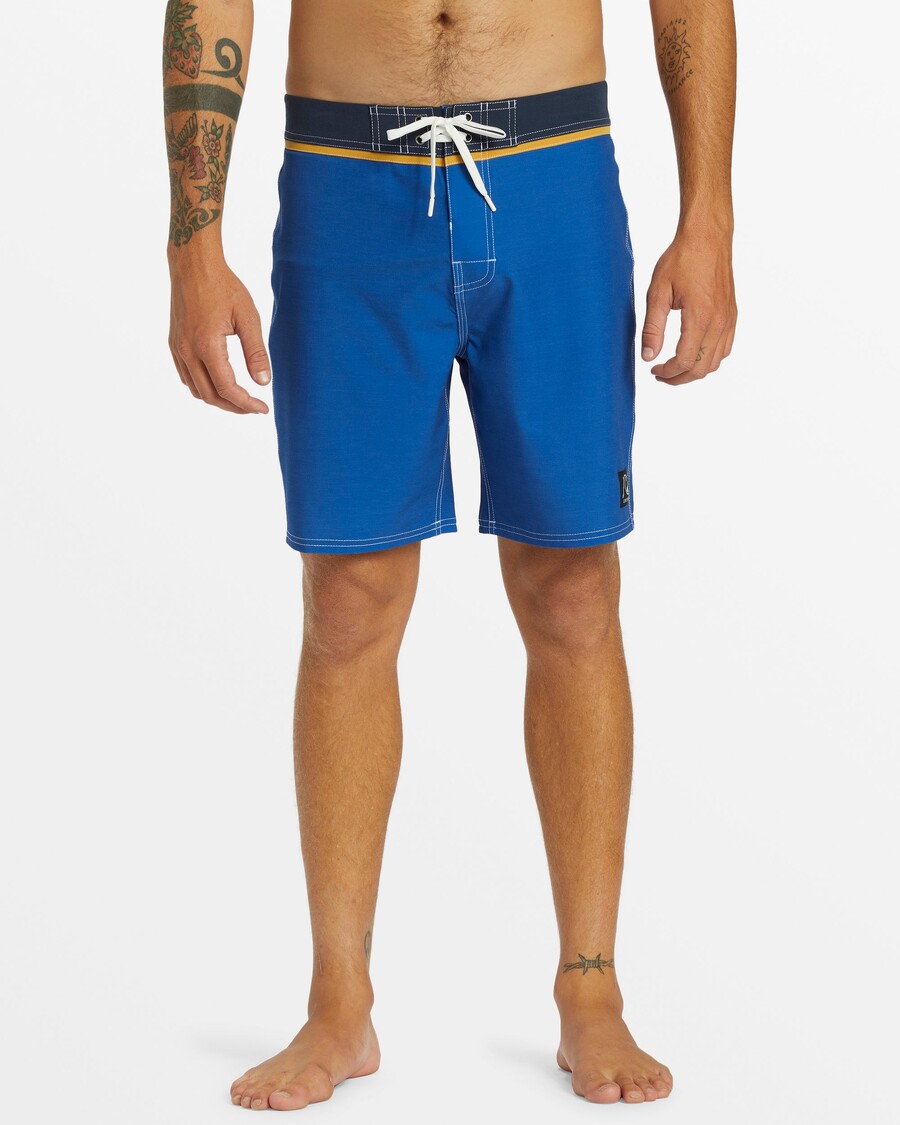 Quiksilver Originálna Rovná Noha Pevná 18" Boardshorts - Monaco Blue