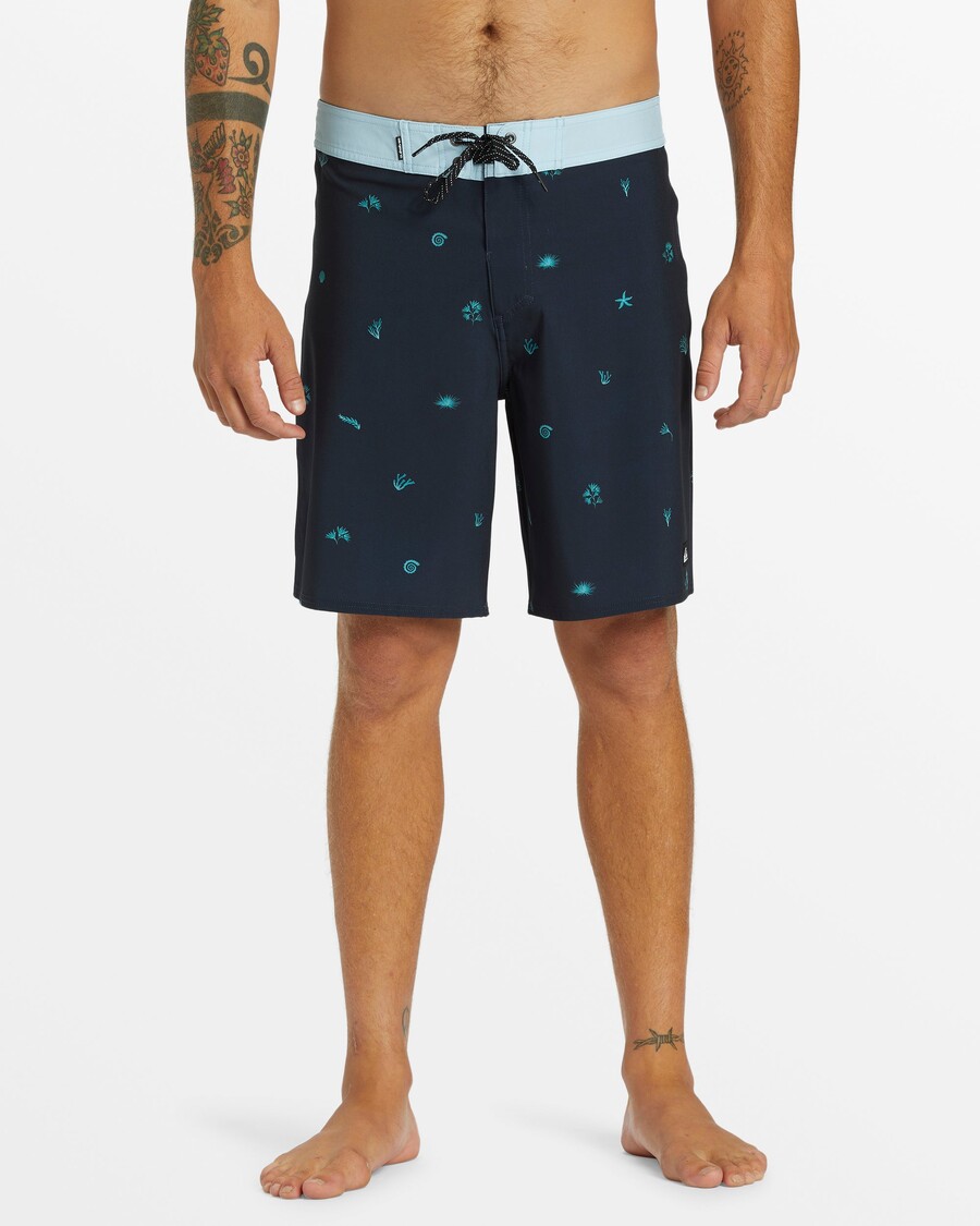 Σορτς σκούρο ναυτικό Quiksilver Surfsilk ίσιο πόδι 19"