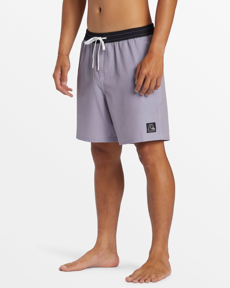 Quik Silver Original Straight 17" Swim Trunks - Minimal Gray