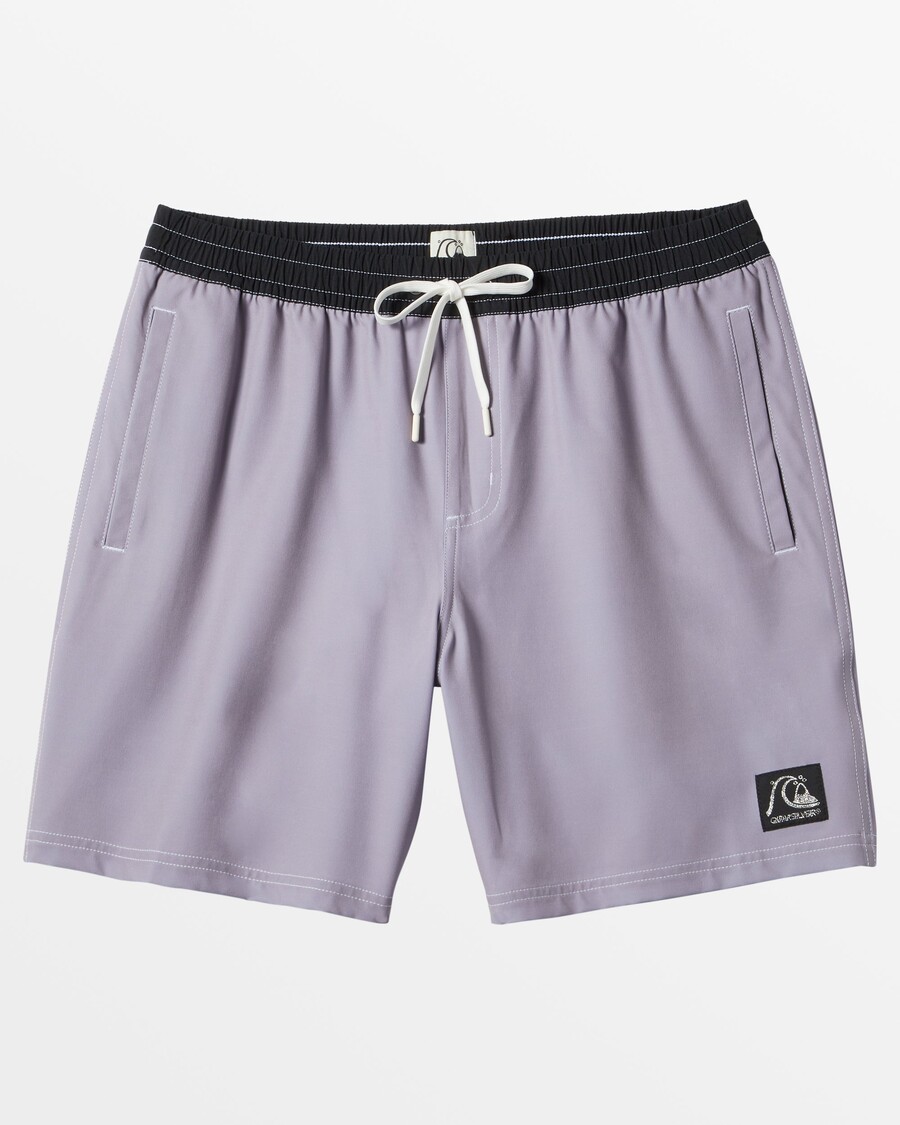 Quik Silver Original Straight 17" Swim Trunks - Minimal Gray