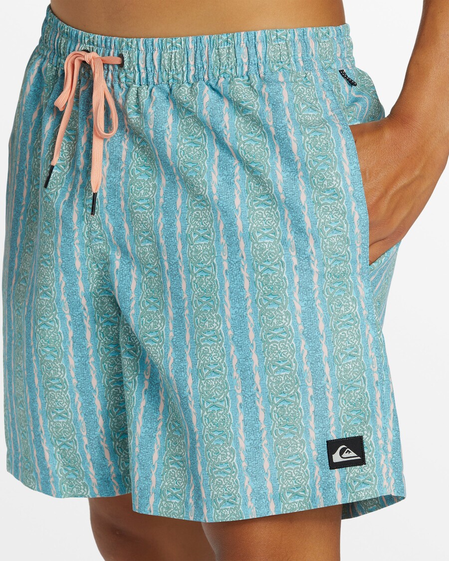 Quik Silver Remade Mix 17" Swim Trunks - Alaskan Blue