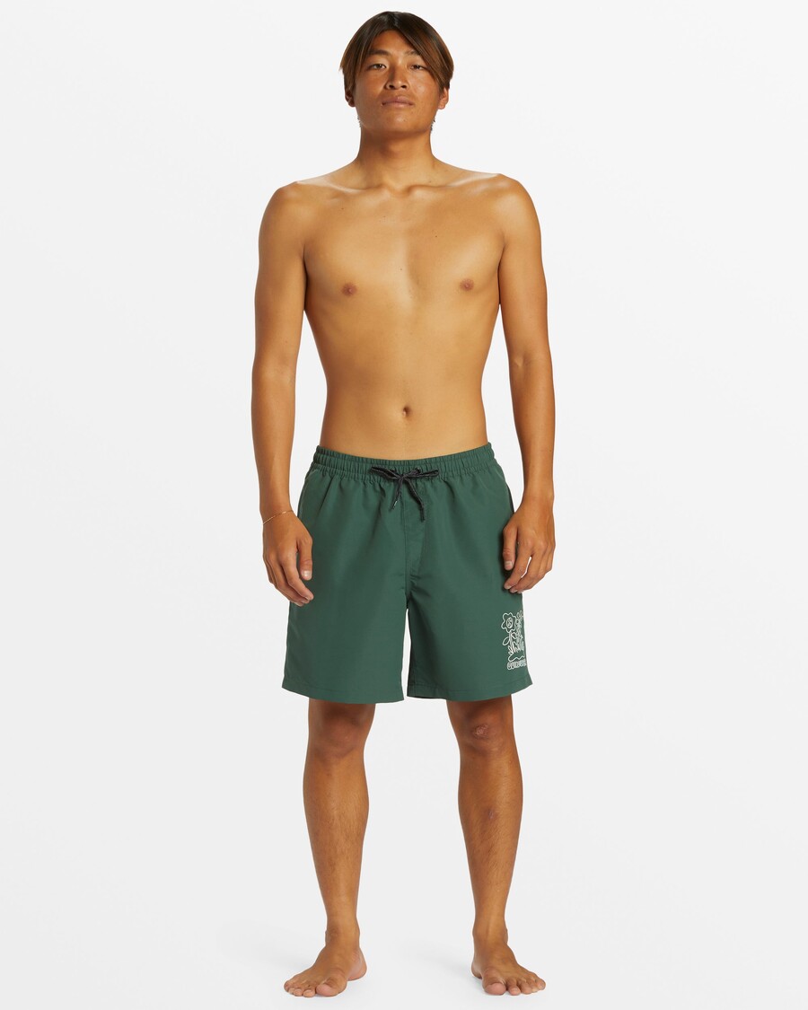 Quiksilver Remade Mix 17" Plavky - Les