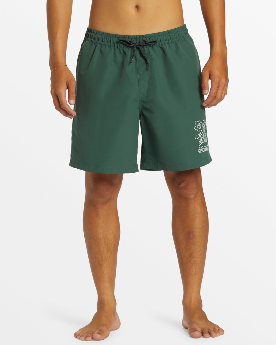 Quiksilver Remade Mix 17" Peldbikses - Mežs