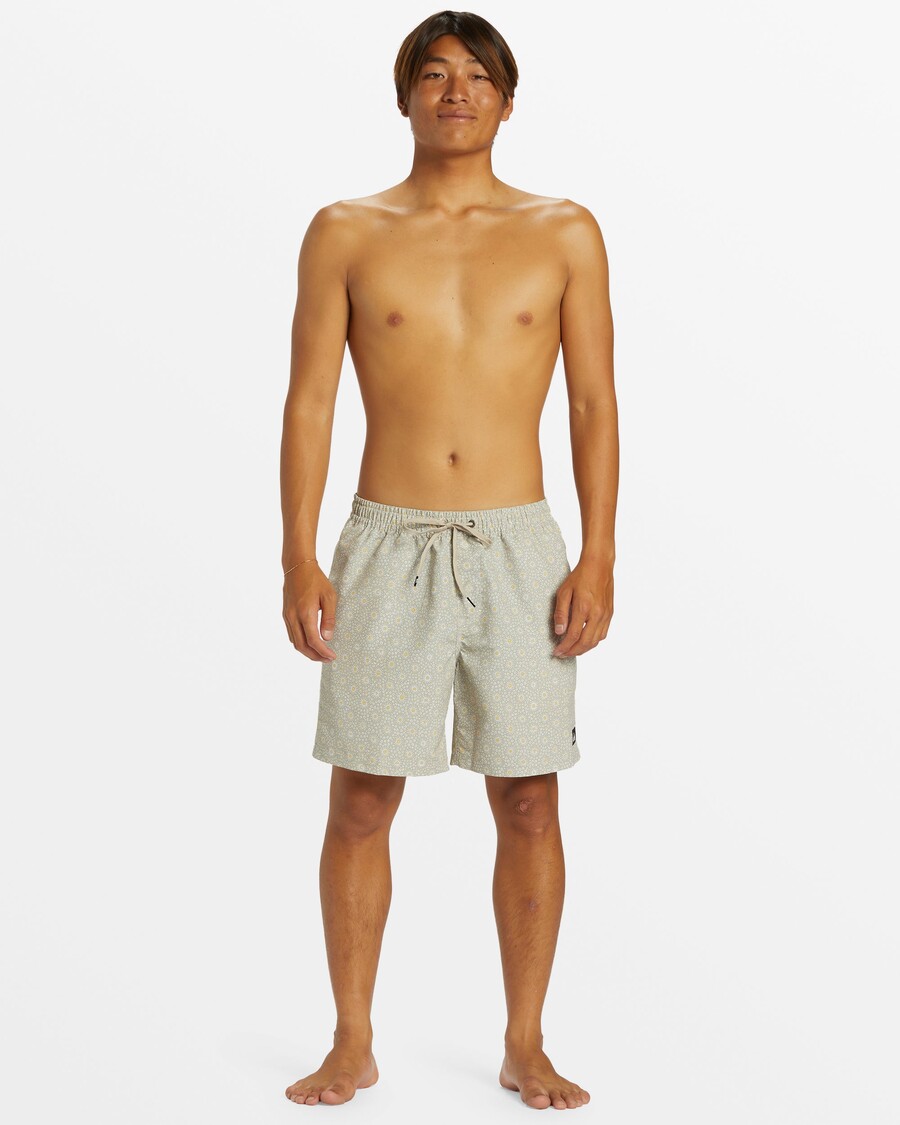 Celana Renang Quiksilver Remade Mix 17" - Silver Birch