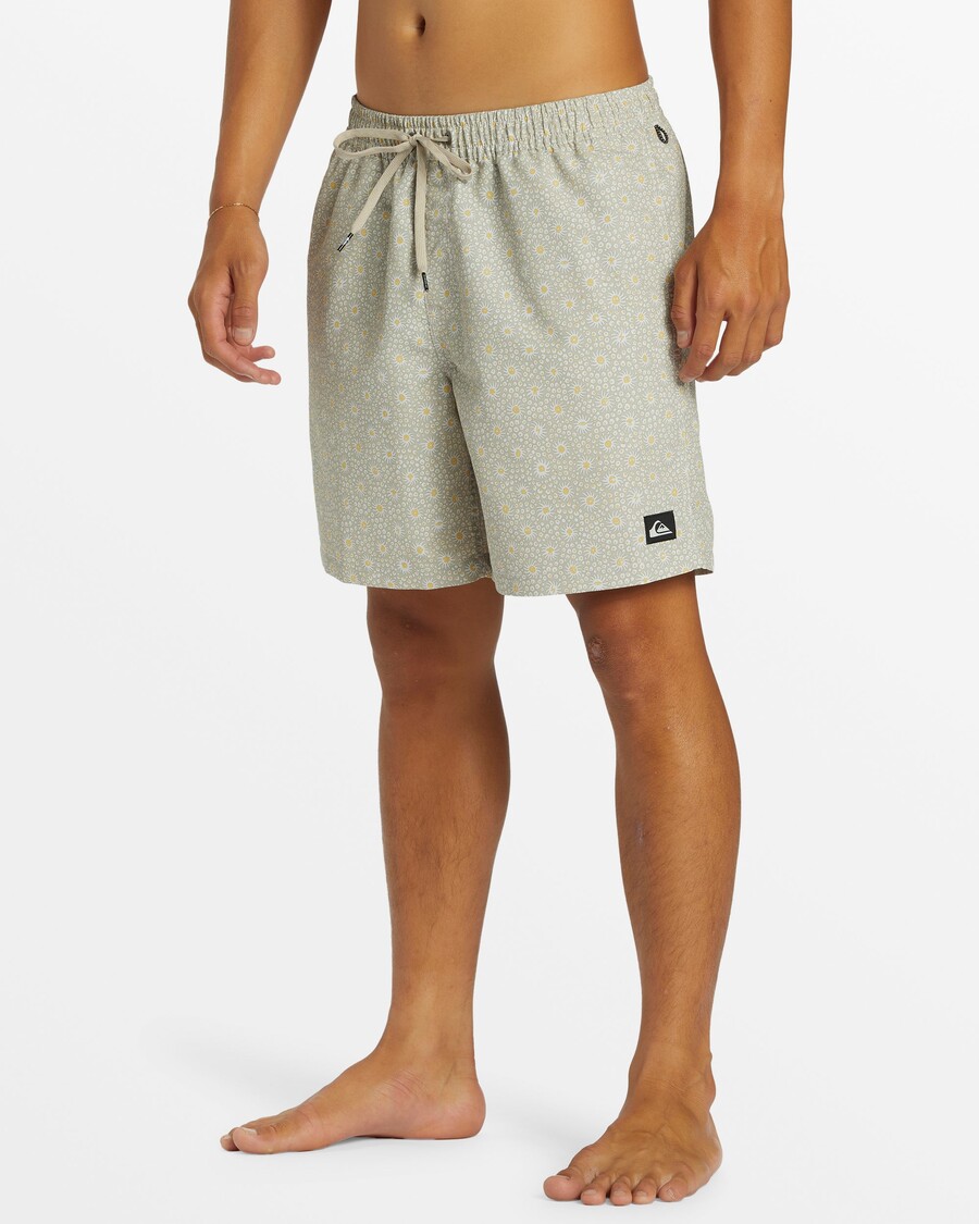 Celana Renang Quiksilver Remade Mix 17" - Silver Birch