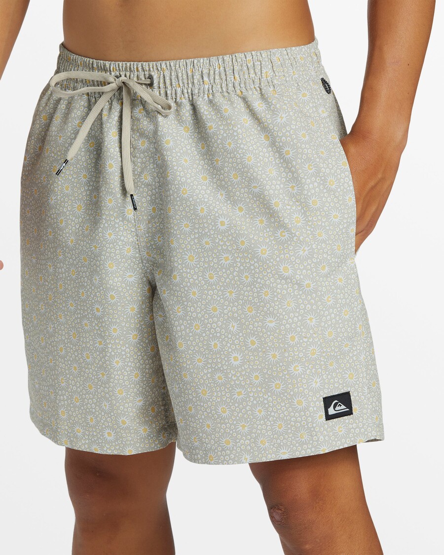 Celana Renang Quiksilver Remade Mix 17" - Silver Birch