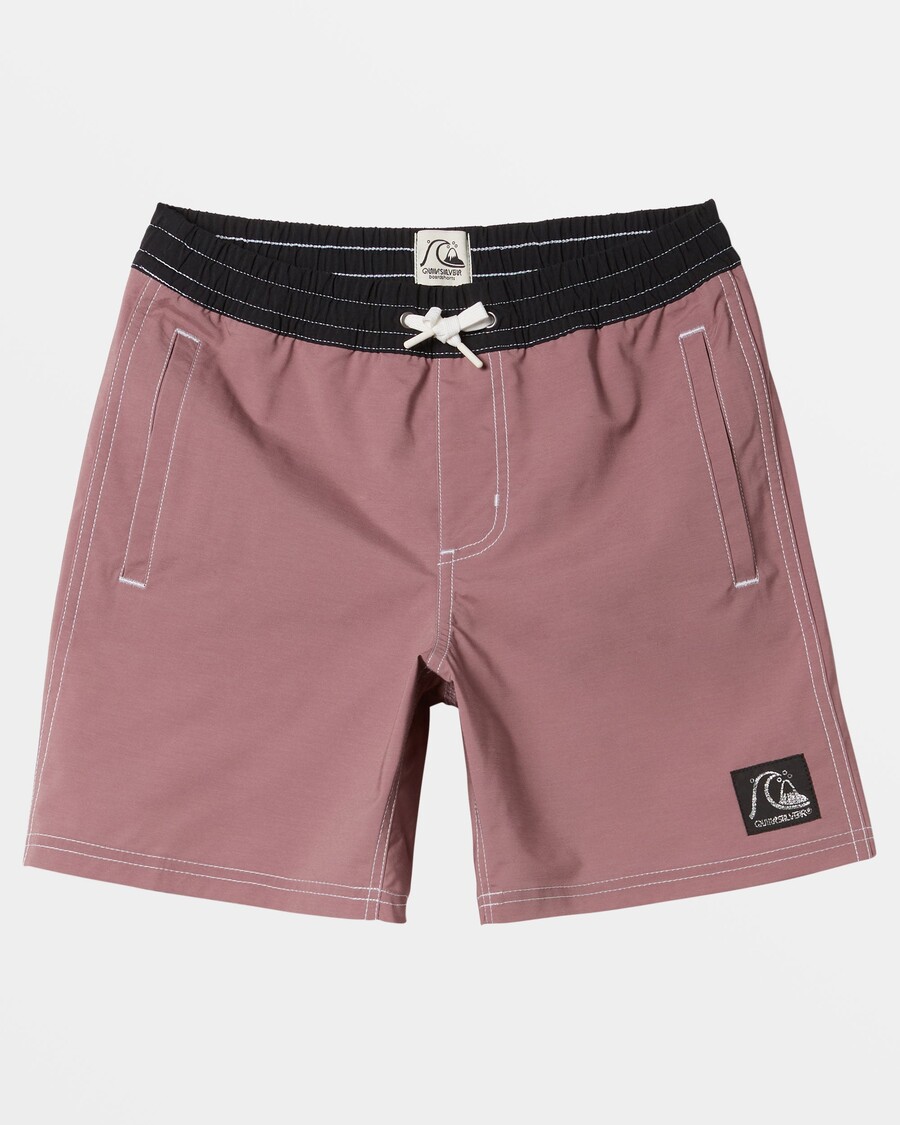 Quiksilver Boys 8-16 Originální Rovné Nohavice 15" Plavky - Grape Shake