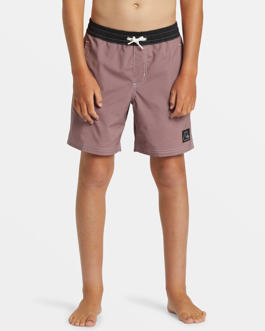 Quiksilver Boys 8-16 Originální Rovné Nohavice 15" Plavky - Grape Shake