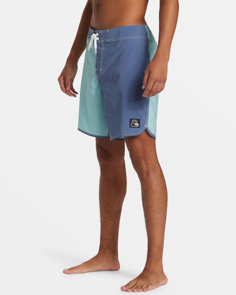 шорты Quiksilver Original с фестонами Jester 18 дюймов, винтажный цвет индиго