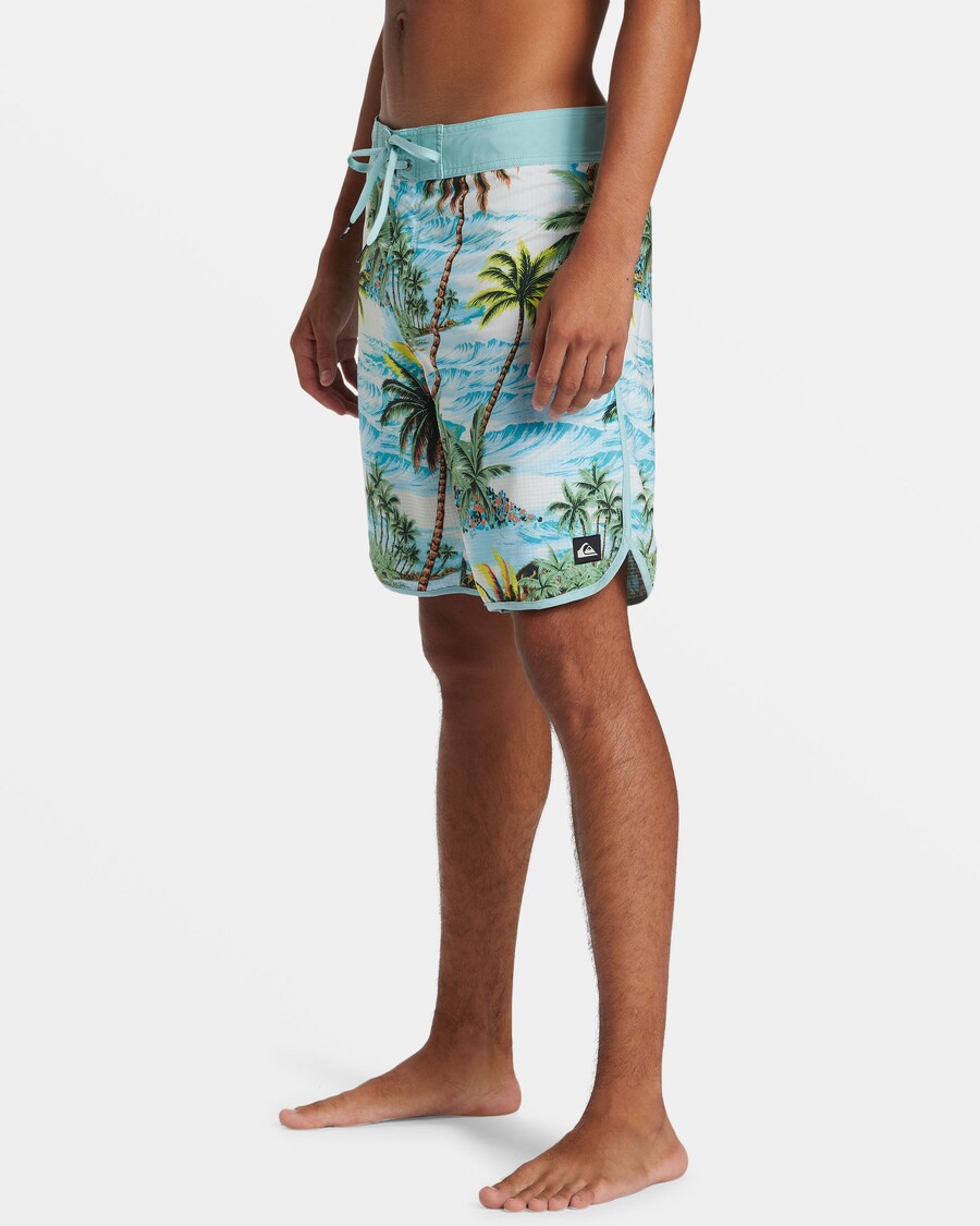 куиксилвер хигхлине сцаллоп 19" боардсхортс - акуифер