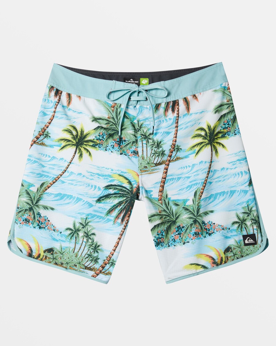 куиксилвер хигхлине сцаллоп 19" боардсхортс - акуифер