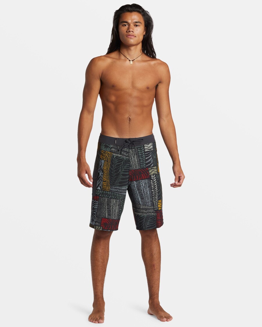 Σορτ σορτς Quiksilver Surfsilk Hawaii Tropics 21" - άσφαλτος