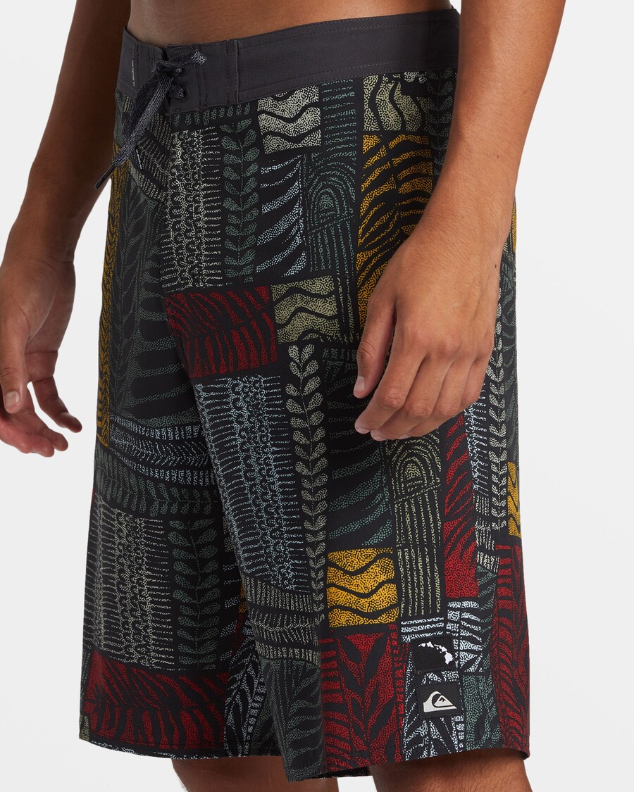 Σορτ σορτς Quiksilver Surfsilk Hawaii Tropics 21" - άσφαλτος