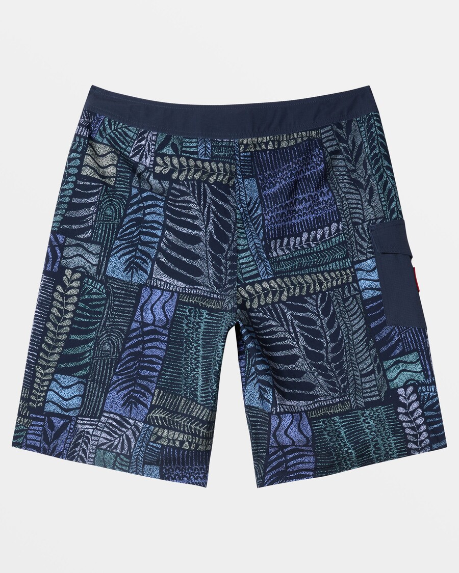 Шорты для плавания Quiksilver Surfsilk Hawaii Tropics 21" - темно-синие