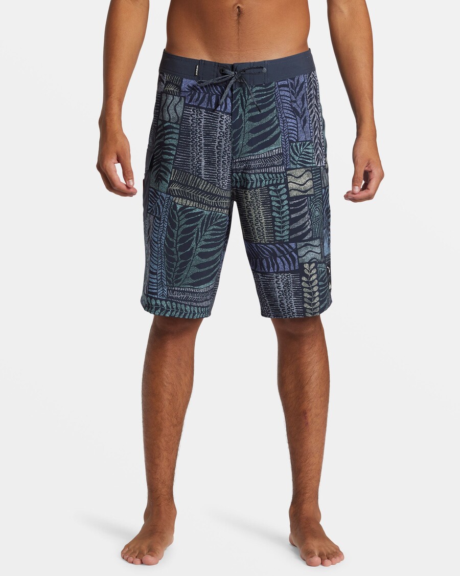 Quiksilver Surfsilk Hawaii Tropics 21" Boardshorts - Dark Navy