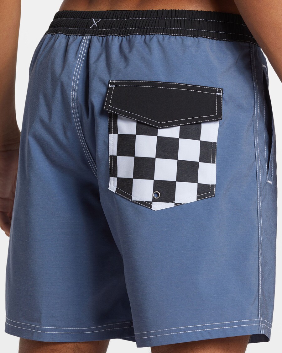 Quiksilver Originální Rovné 17" Plavky - Vintage Indigo