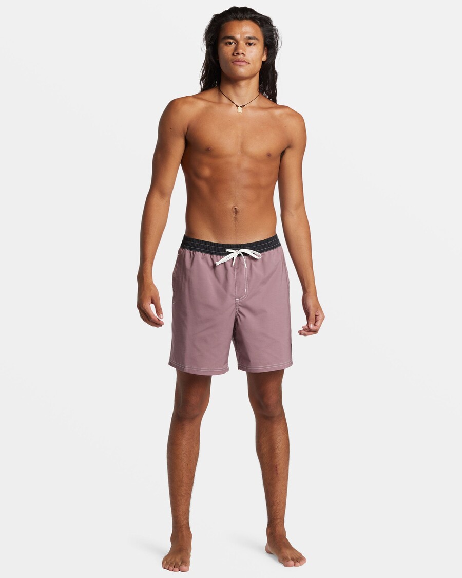 Прямые плавки 17 дюймов Quiksilver Original - Grape Shake