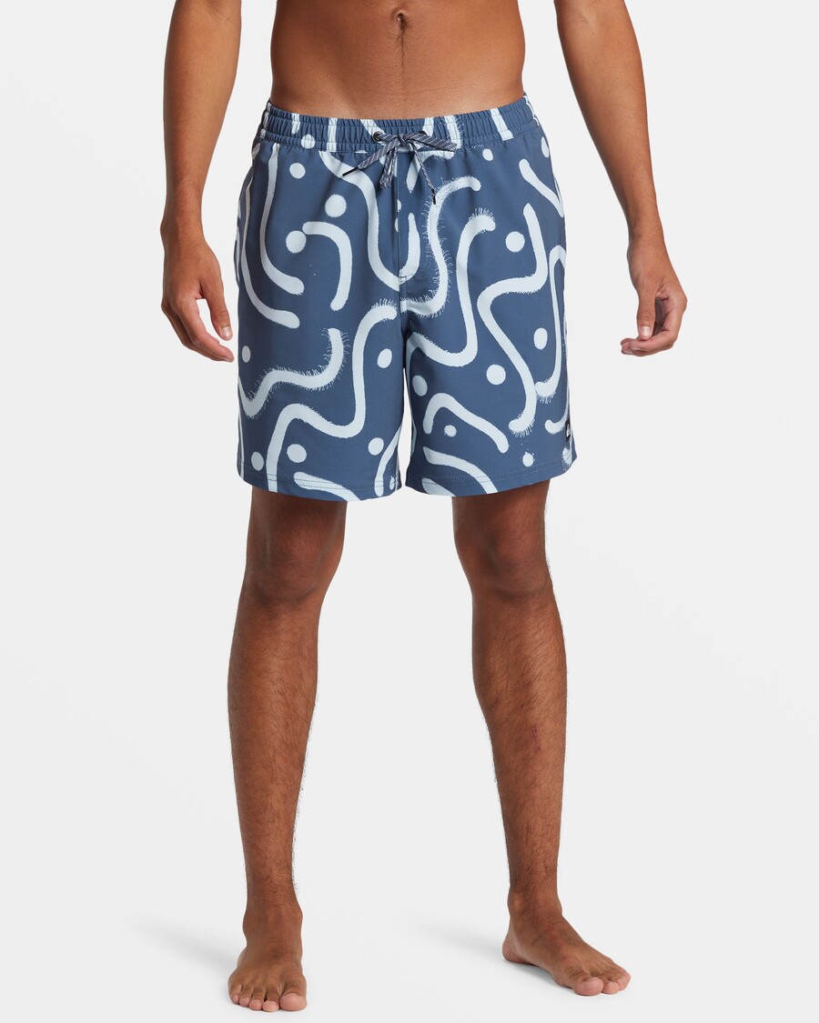 Quiksilver Surfsilk Mix 17" Badbyxor - Vintage Indigo