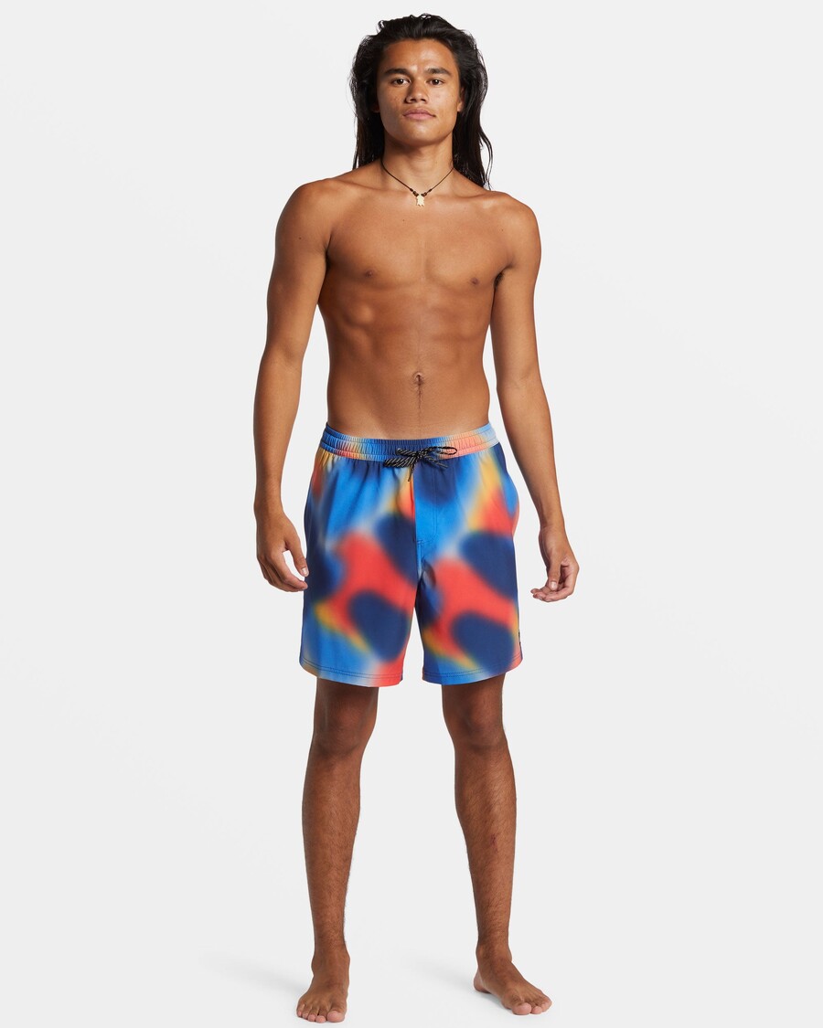 Trunchi De Baie Quiksilver Surfsilk Mix 17" - Coral Viu