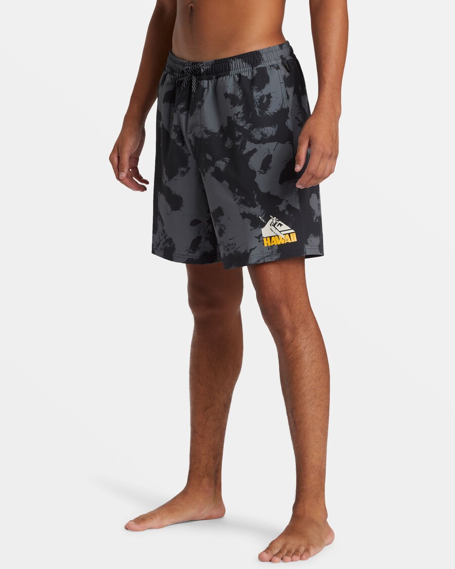 Quiksilver Hawaii 17" Plavky - čierne