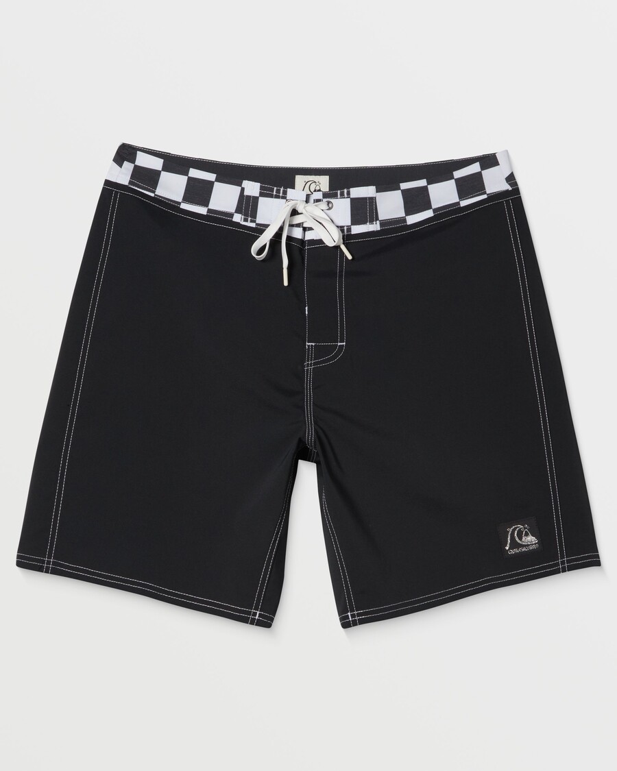 Quiksilver αυθεντικό ίσιο πόδι μασίφ 18" Boardshort - μαύρο