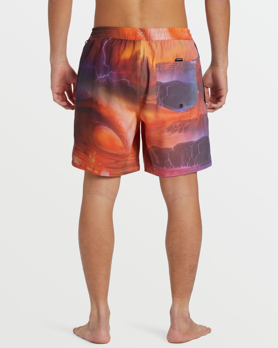 クイックシルバー サーフシルク ミックス 17 インチ スイムトランクス - ヘナ