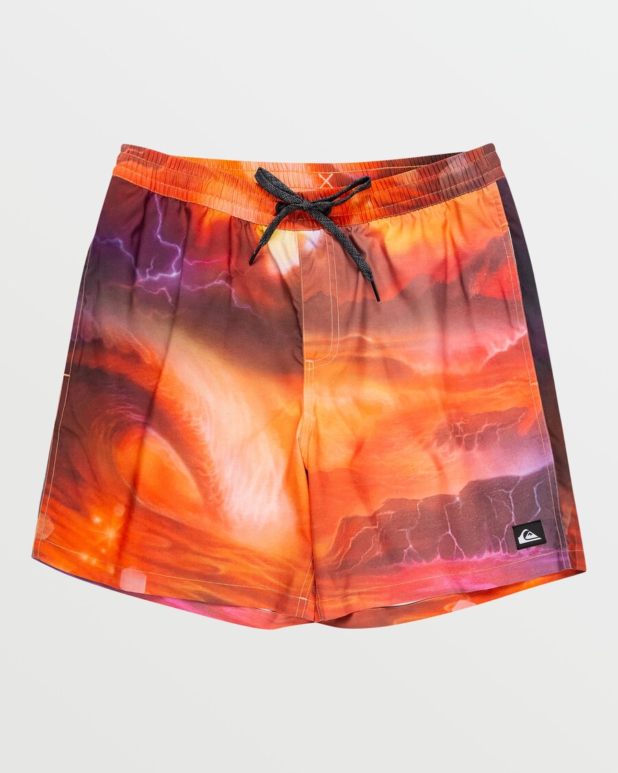 クイックシルバー サーフシルク ミックス 17 インチ スイムトランクス - ヘナ