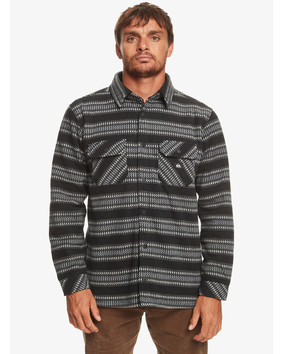 Quiksilver Eepiline Surfipäevade Fliissärk - Must Surfipäevade Triip