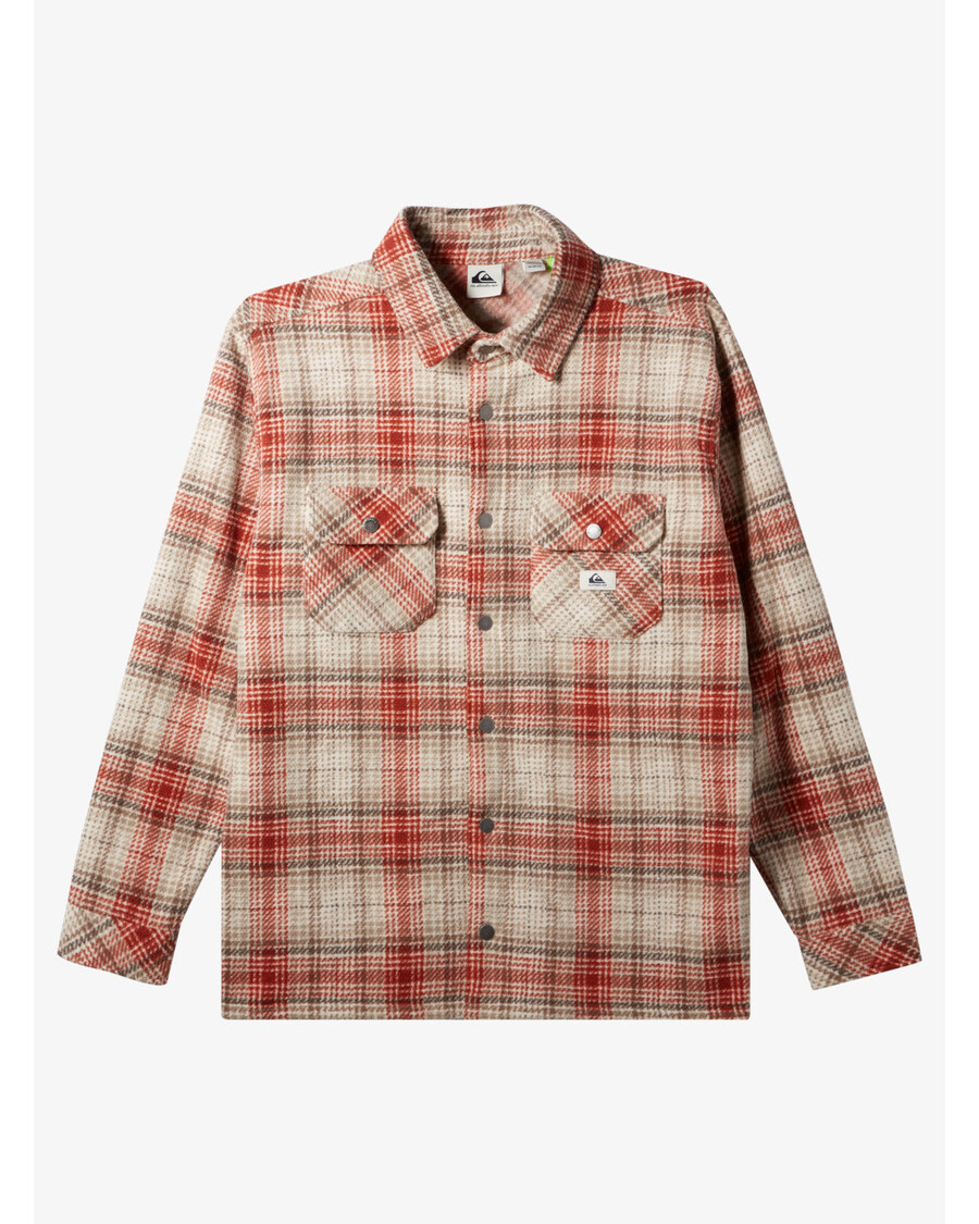 Quik Silver Epic Surf Days Fleece Overshirt - Birch Surf Days Plaid