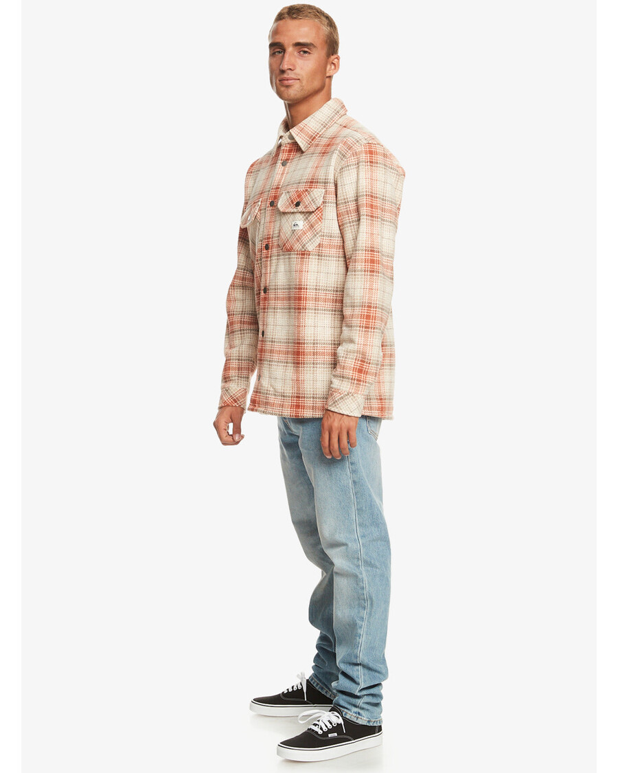 Quik Silver Epic Surf Days Fleece Overshirt - Birch Surf Days Plaid