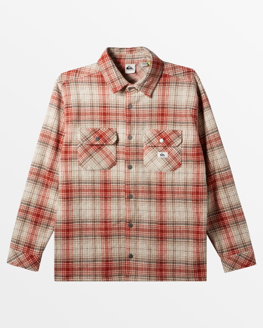 Quik Silver Epic Surf Days Fleece Overshirt - Birch Surf Days Plaid