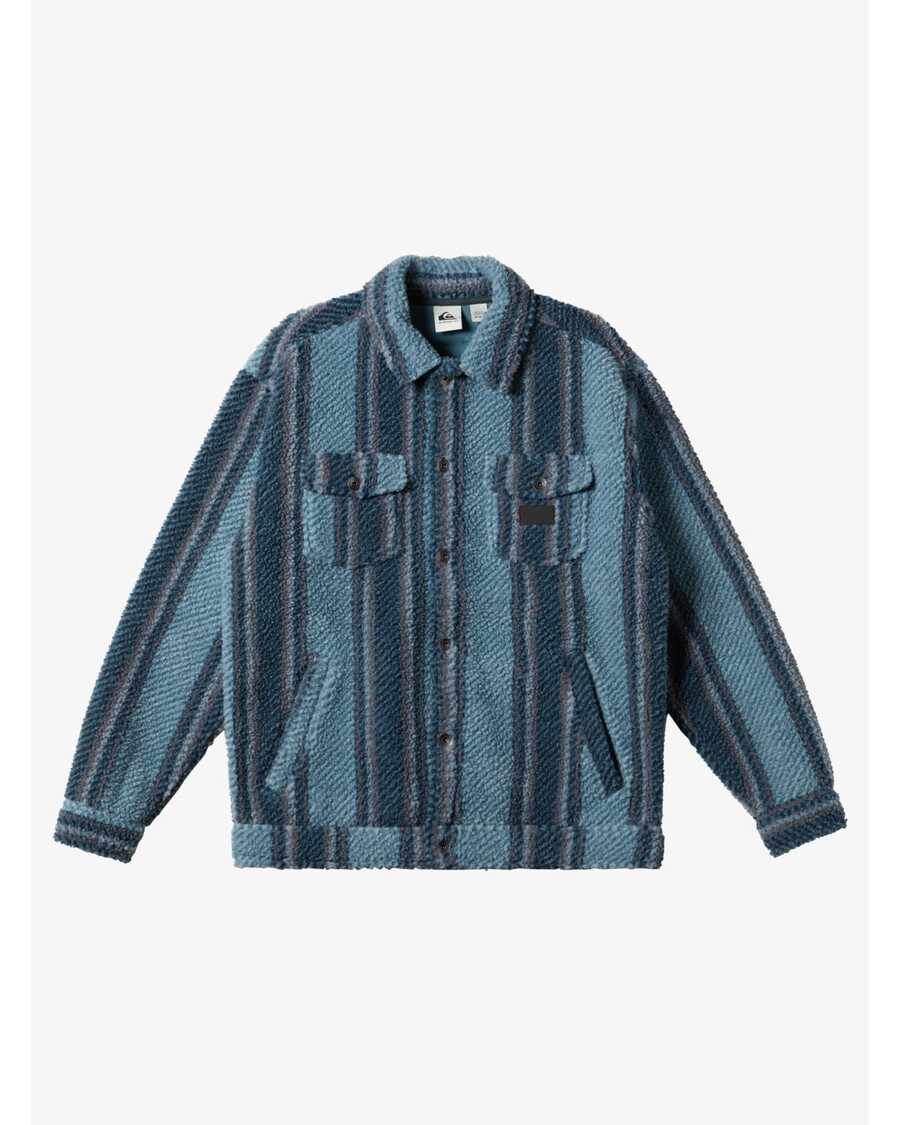 Quiksilver Sherpa Fleece Overshirt - égei Kék Sherpa Ing