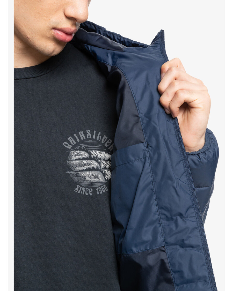 Quiksilver žvynuotas Pūkuotas švarkas - Tamsiai Mėlynas švarkas