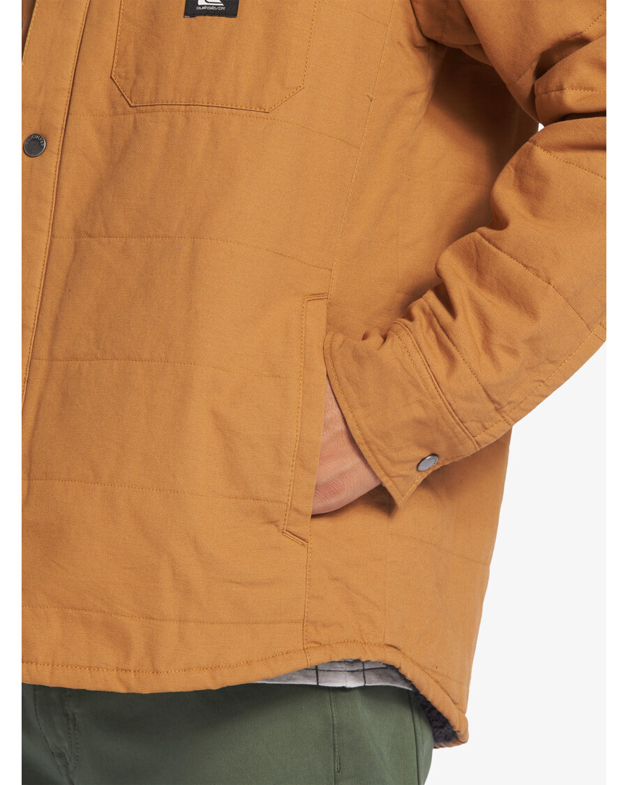 Quiksilver Downrail Upd Canvas Jope - Luupruun