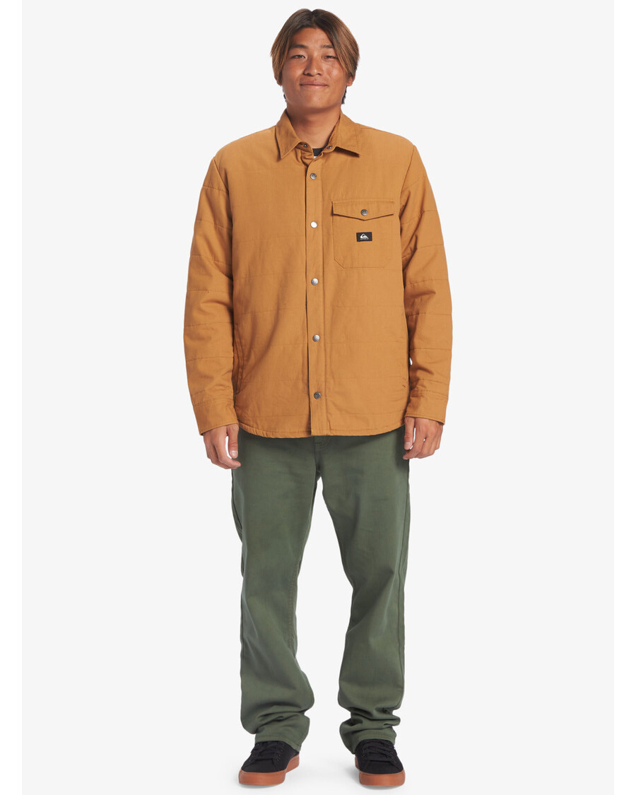 Quiksilver Downrail Upd Canvas Jope - Luupruun