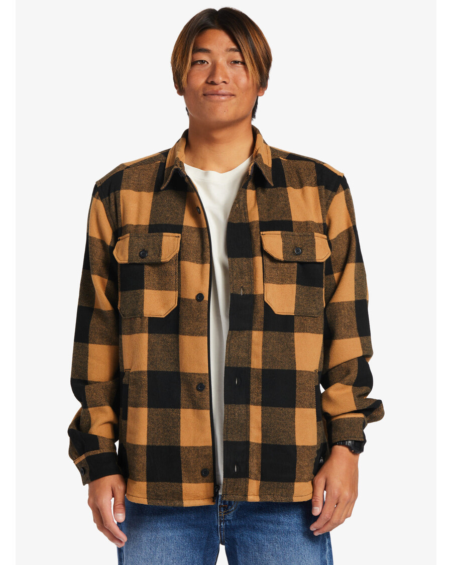 Quiksilver Pickston Bunda - Kostená Hnedá Pickston