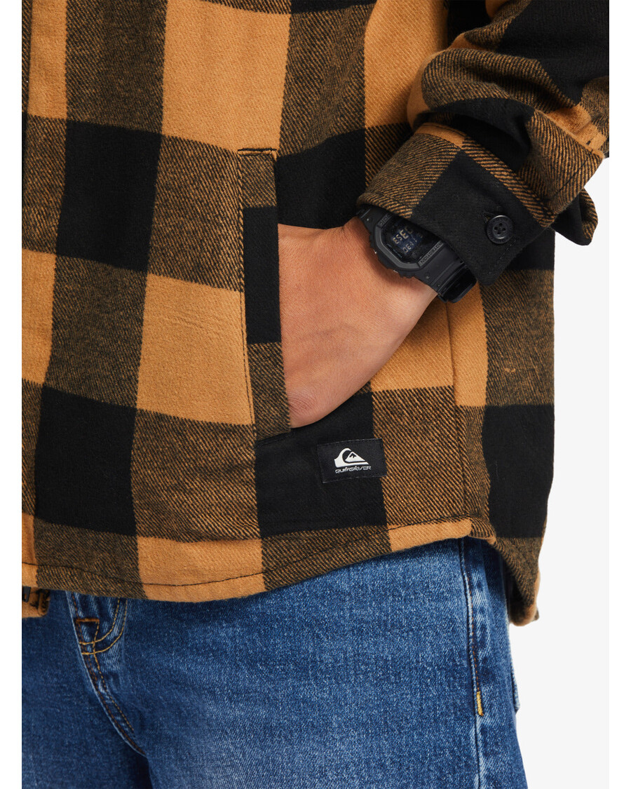 Quiksilver Pickston Bunda - Kostená Hnedá Pickston