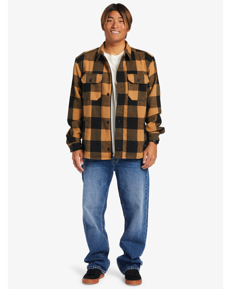 Quiksilver Pickston Bunda - Kostená Hnedá Pickston