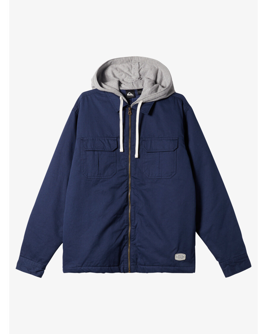 Quik Silver New Aitor Hooded Jacket - Naval Academy