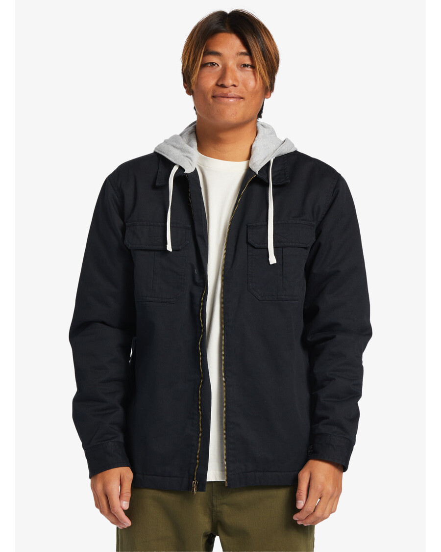 Quiksilver New Aitor σακάκι με κουκούλα - μαύρο