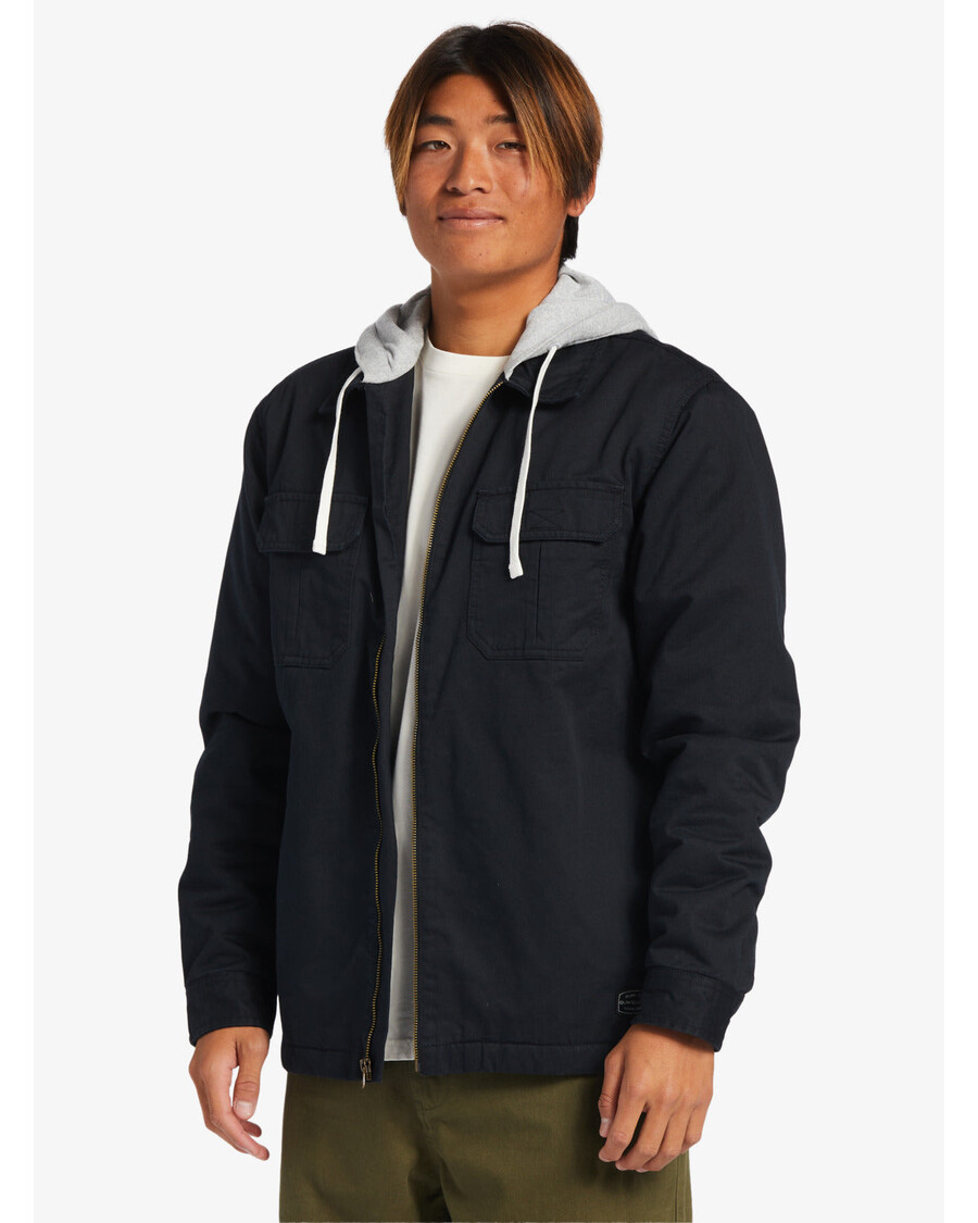 Quiksilver New Aitor σακάκι με κουκούλα - μαύρο