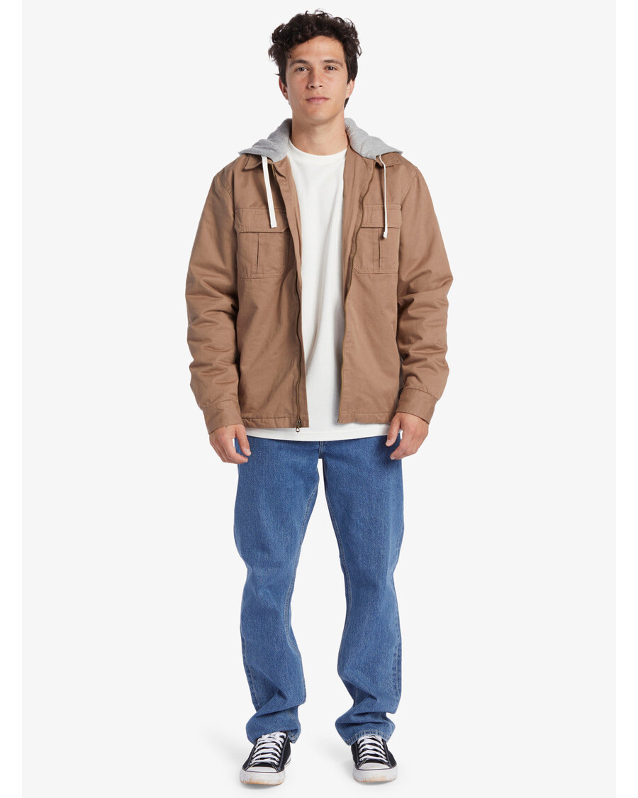 Quiksilver Nová Aitor Bunda S Kapucňou - Fossil