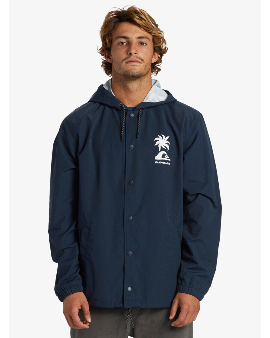 спортивная куртка с капюшоном Quiksilver Rain Cloud - темно-синий