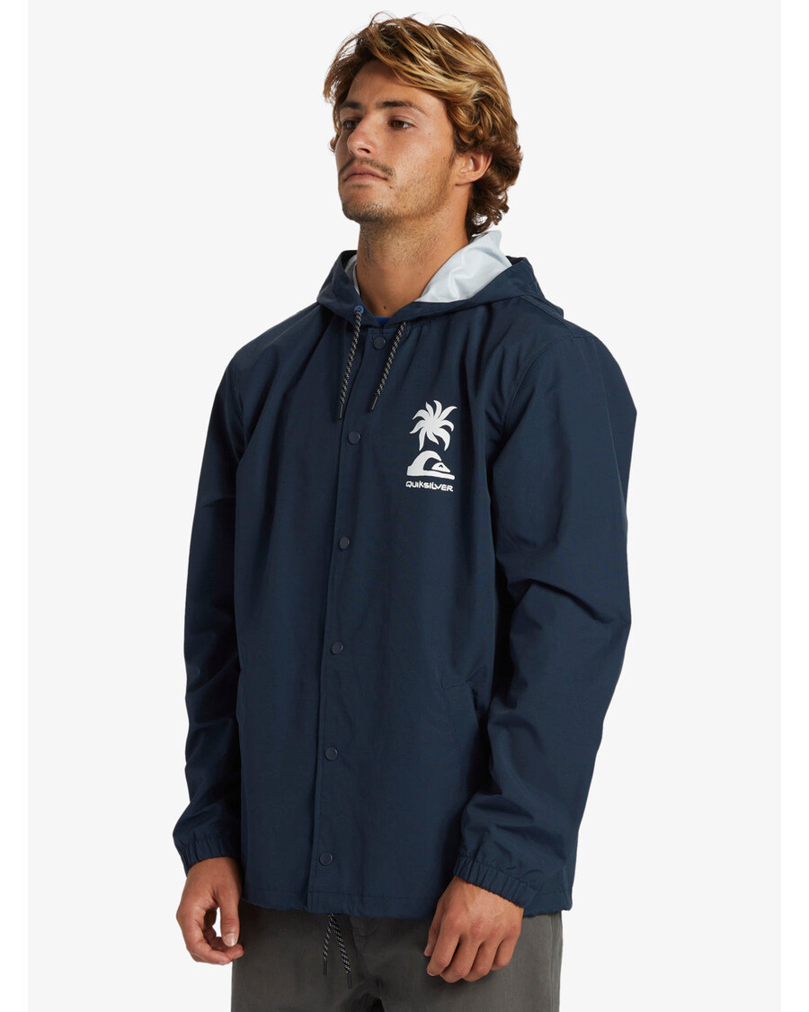 спортивная куртка с капюшоном Quiksilver Rain Cloud - темно-синий