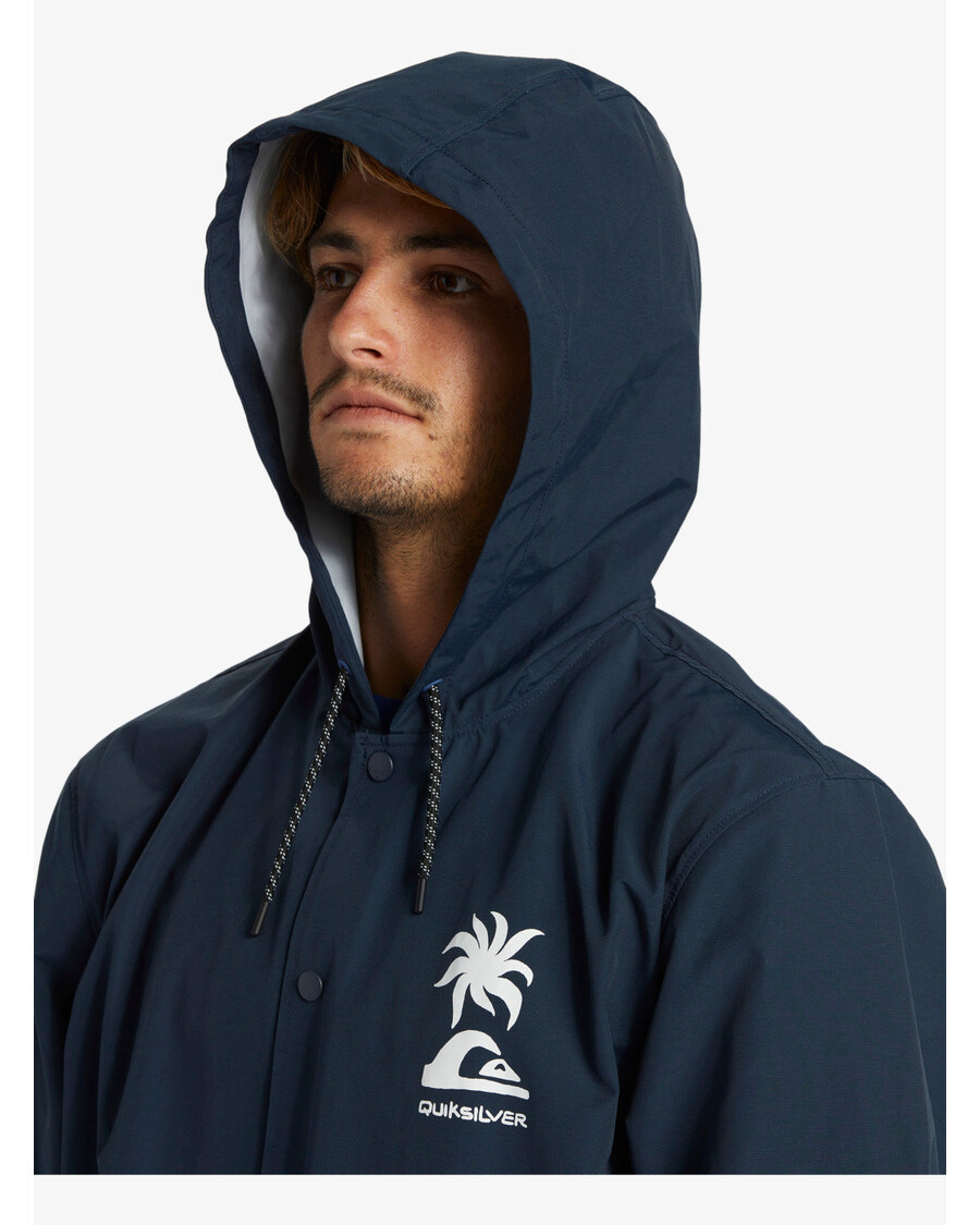 спортивная куртка с капюшоном Quiksilver Rain Cloud - темно-синий