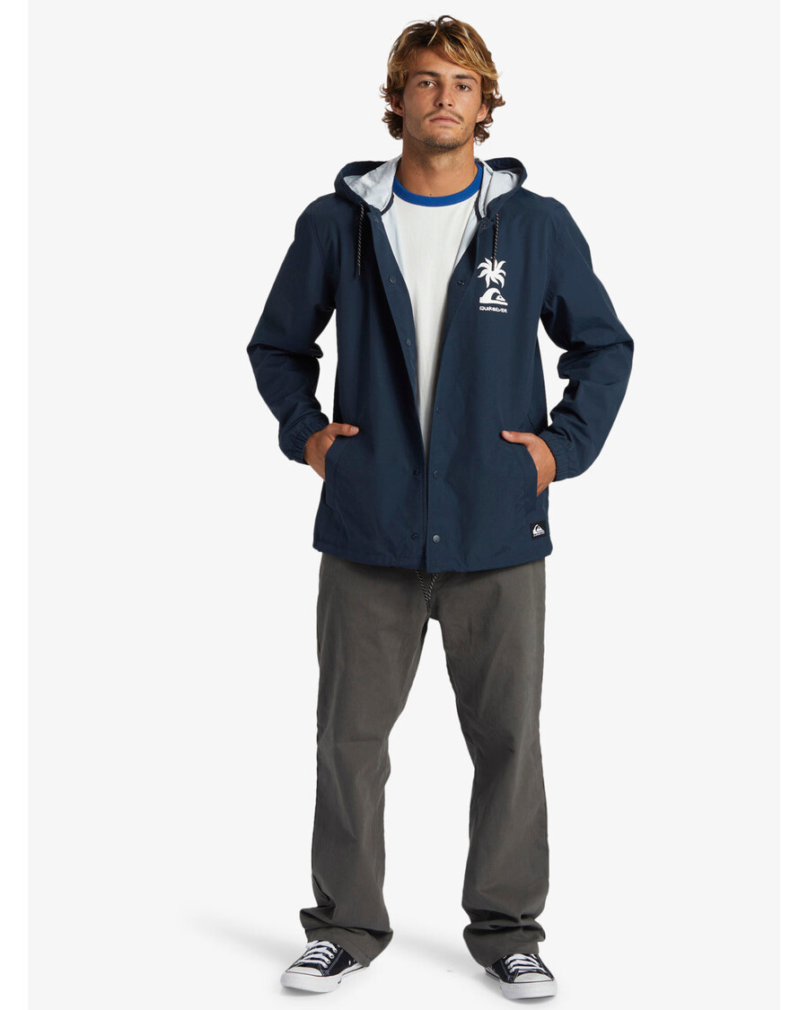 спортивная куртка с капюшоном Quiksilver Rain Cloud - темно-синий