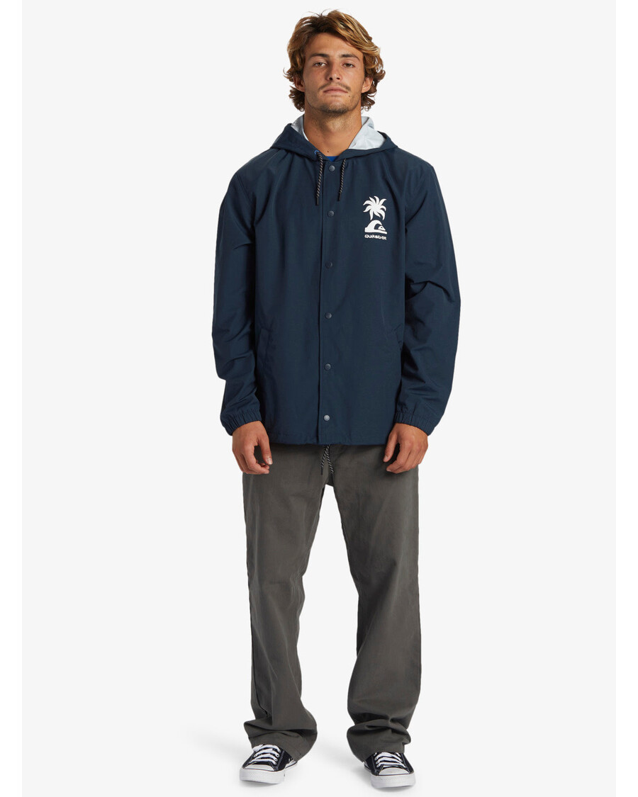 спортивная куртка с капюшоном Quiksilver Rain Cloud - темно-синий